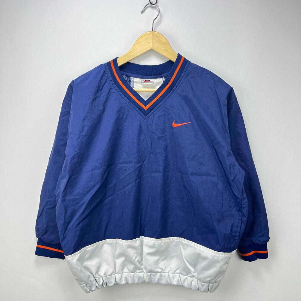 Vintage Nike Pullover Windbreaker Jacket Youth Medium Swoosh